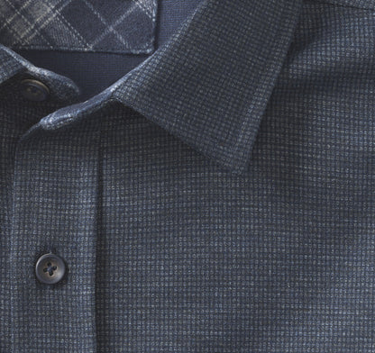 Johnston Murphy Men's Button-Front Knit Shirt