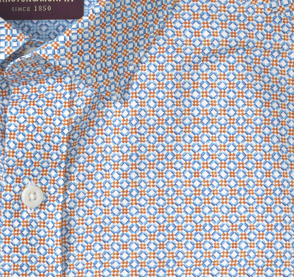 Johnston Murphy Men's Printed Cotton Shirt
