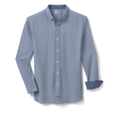 Johnston Murphy Men's Game Day XC4® Long-Sleeve Gingham Shirt