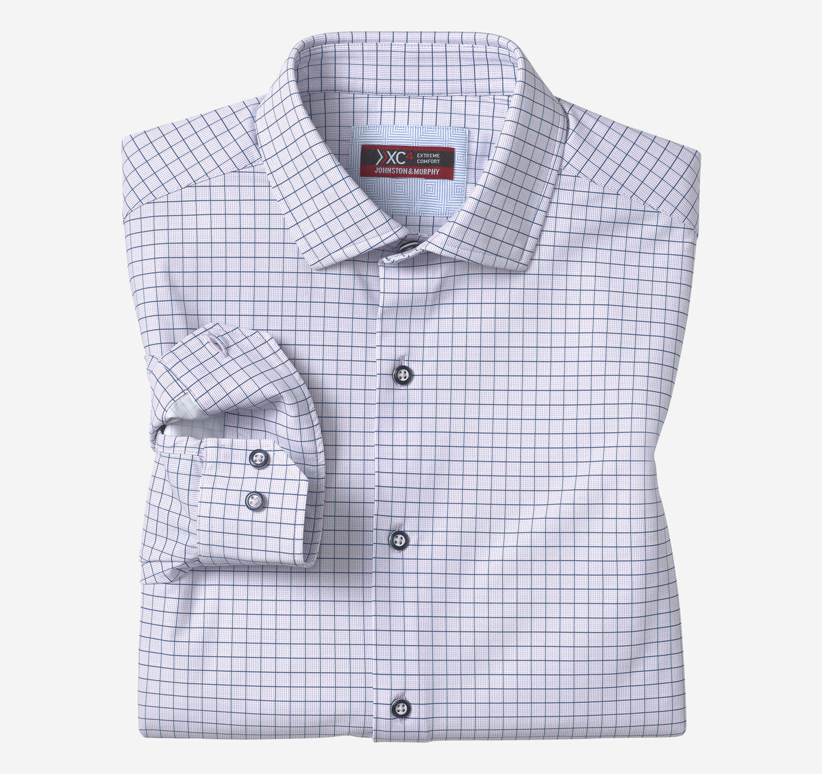 Johnston Murphy Men's XC4® Motion Long-Sleeve Dress Knit Shirt