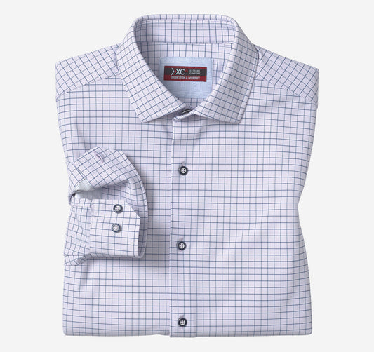 Johnston Murphy Men's XC4® Motion Long-Sleeve Dress Knit Shirt