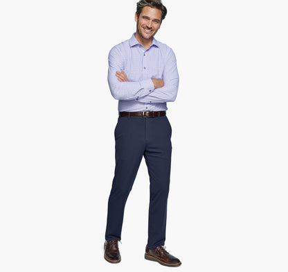 Johnston Murphy Men's XC4® Motion Long-Sleeve Dress Knit Shirt