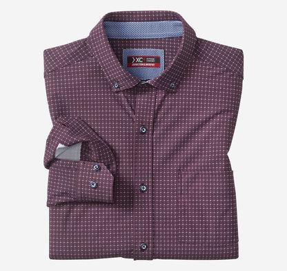 Johnston Murphy Men's XC4® Motion Long-Sleeve Sport Knit Shirt