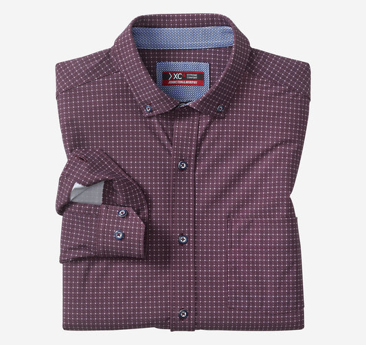 Johnston Murphy Men's XC4® Motion Long-Sleeve Sport Knit Shirt