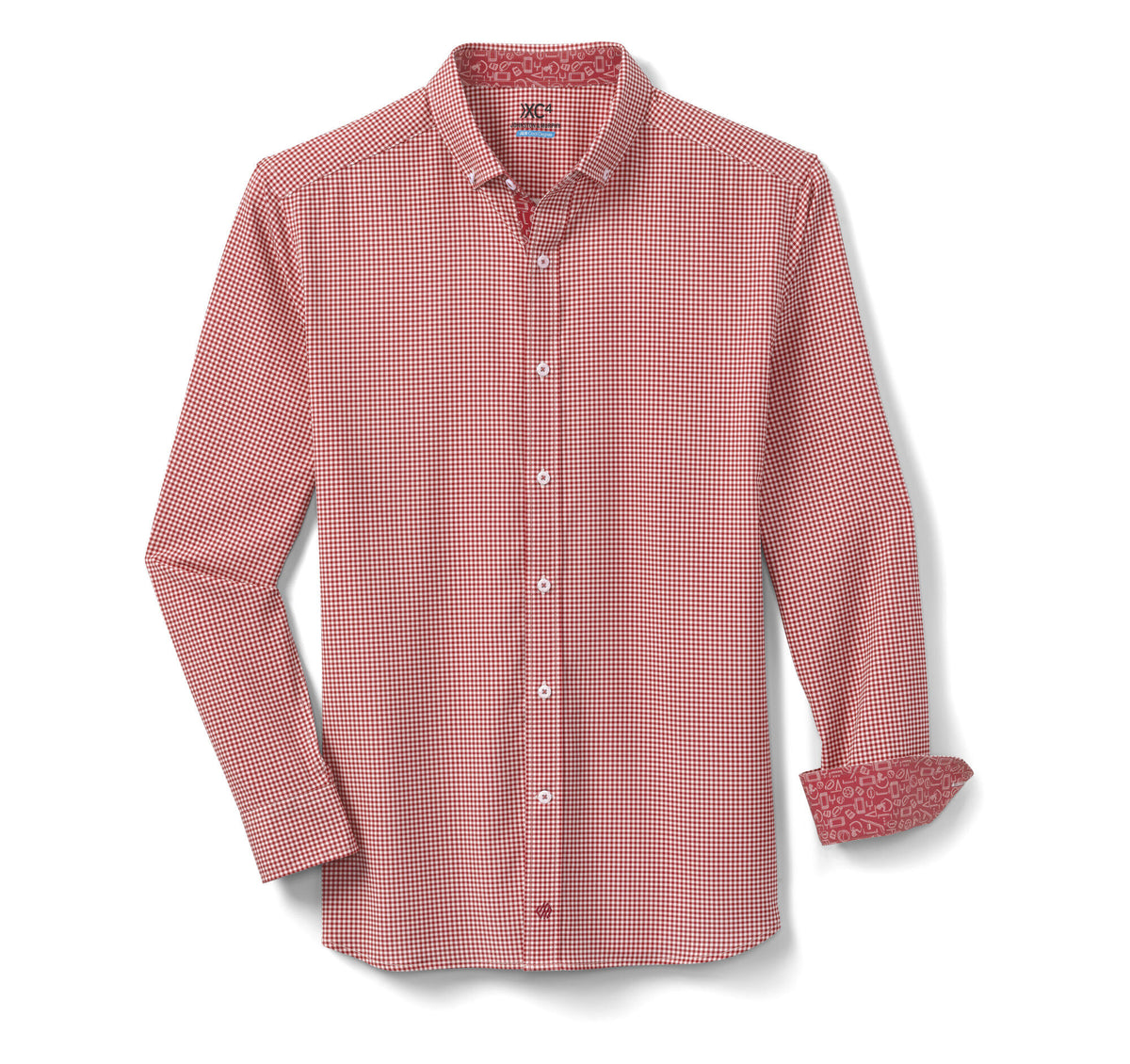 Johnston Murphy Men's Game Day XC4® Long-Sleeve Gingham Shirt