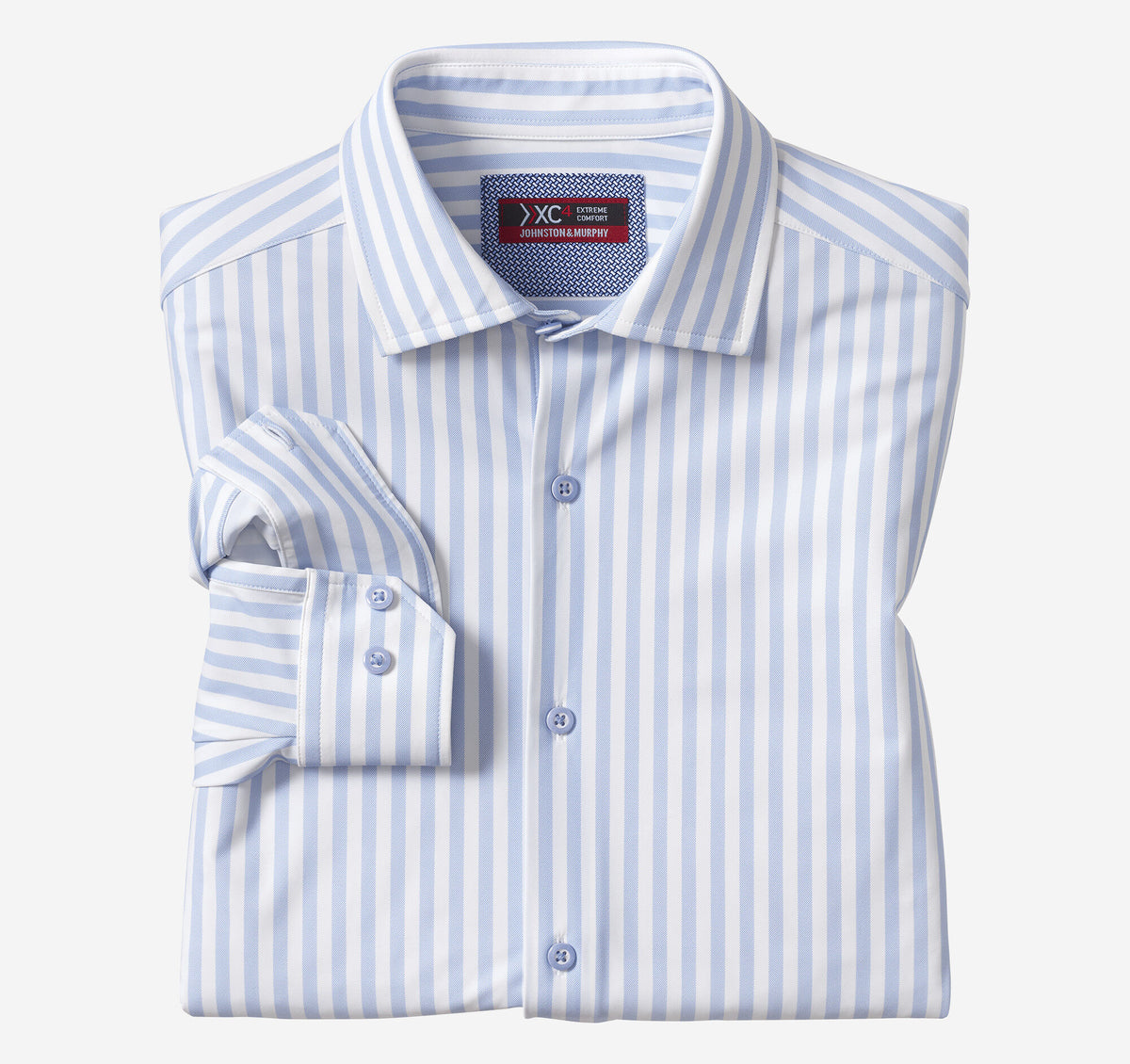 Johnston Murphy Men's XC4® Motion Long-Sleeve Dress Knit Shirt