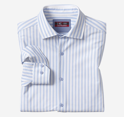 Johnston Murphy Men's XC4® Motion Long-Sleeve Dress Knit Shirt