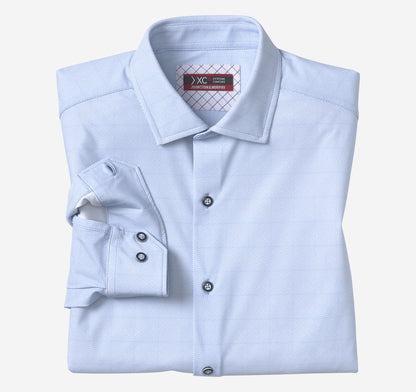 Johnston Murphy Men's XC4® Motion Long-Sleeve Dress Knit Shirt