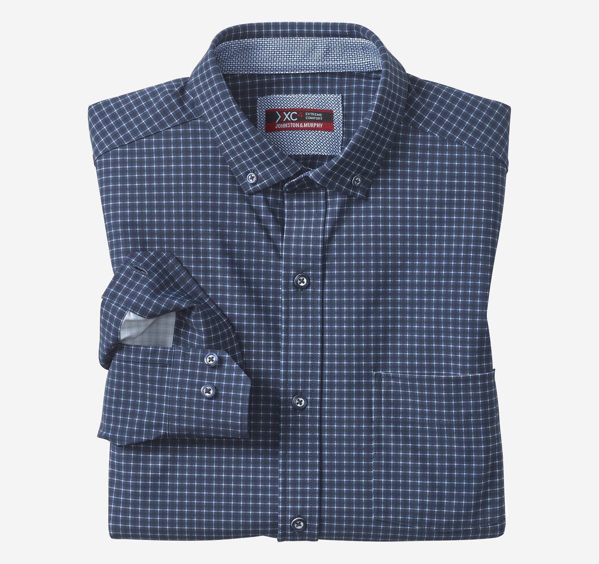 Johnston Murphy Men's XC4® Motion Long-Sleeve Sport Knit Shirt