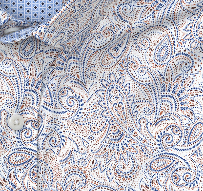 Johnston Murphy Men's Printed Cotton Shirt