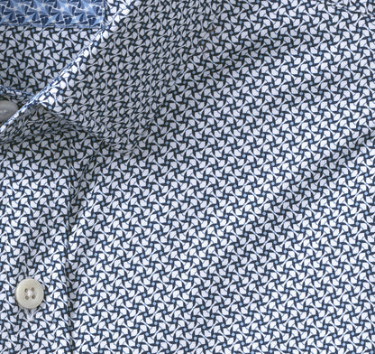 Johnston Murphy Men's Printed Cotton Shirt