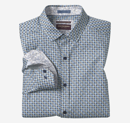 Johnston Murphy Men's Printed Cotton Shirt