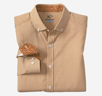 Johnston Murphy Men's Game Day XC4® Long-Sleeve Gingham Shirt