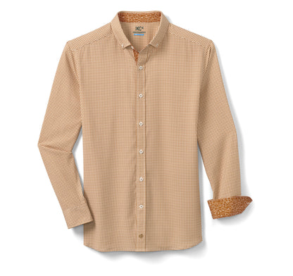 Johnston Murphy Men's Game Day XC4® Long-Sleeve Gingham Shirt