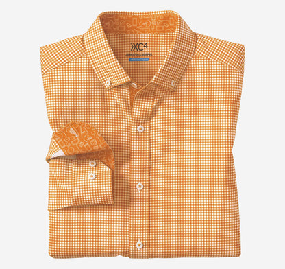 Johnston Murphy Men's Game Day XC4® Long-Sleeve Gingham Shirt