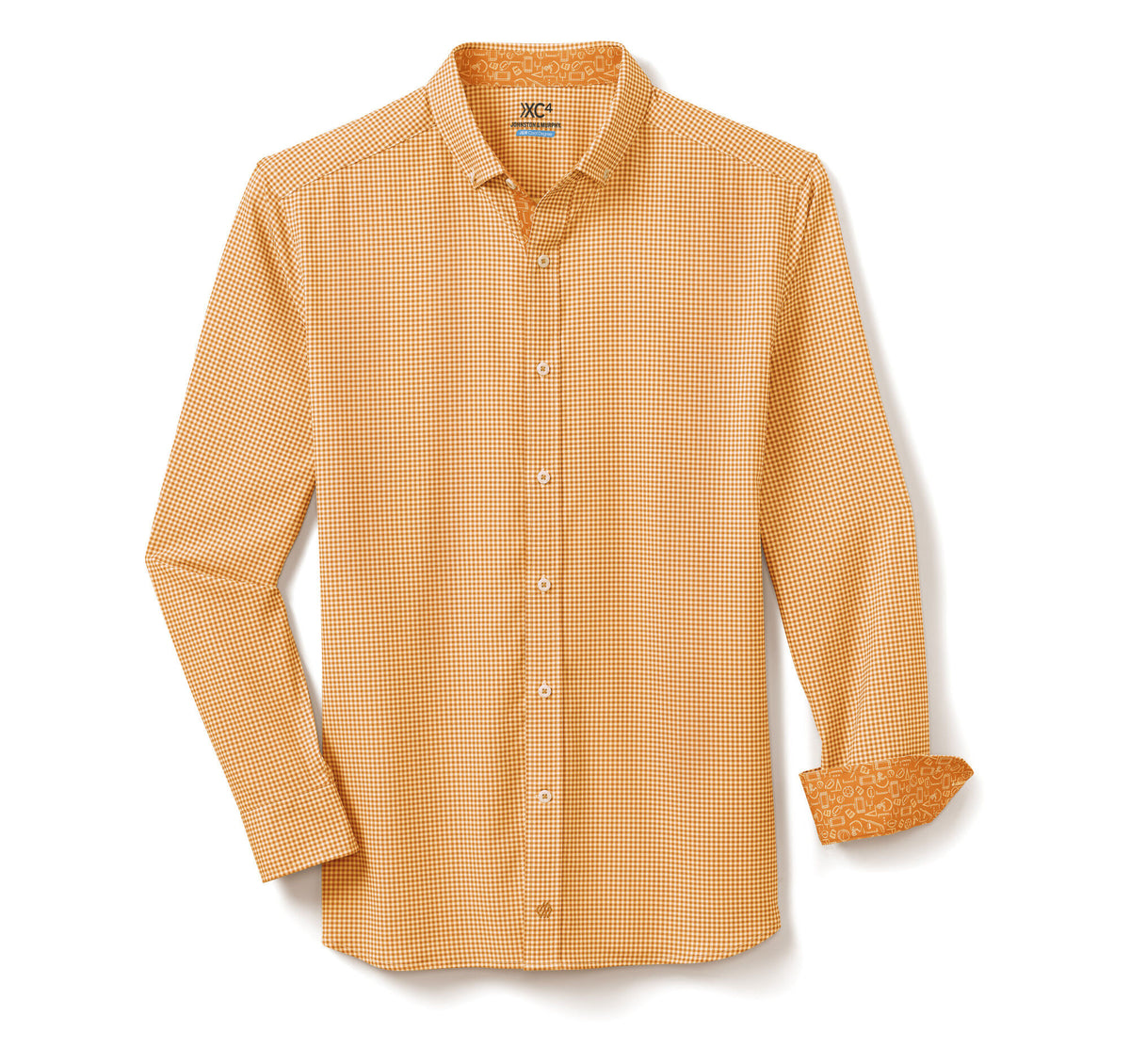 Johnston Murphy Men's Game Day XC4® Long-Sleeve Gingham Shirt