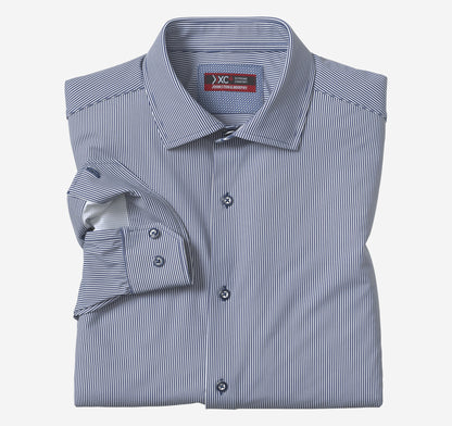 Johnston Murphy Men's XC4® Motion Long-Sleeve Dress Knit Shirt