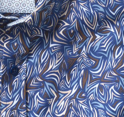 Johnston Murphy Men's Printed Cotton Shirt