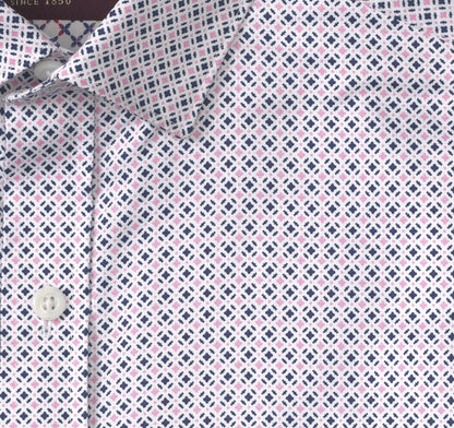 Johnston Murphy Men's Printed Cotton Shirt