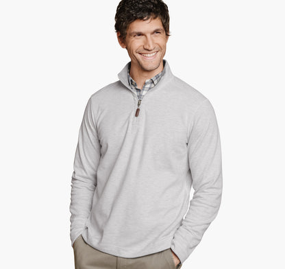 Johnston Murphy Men's Icon Reversible Solid Quarter-Zip