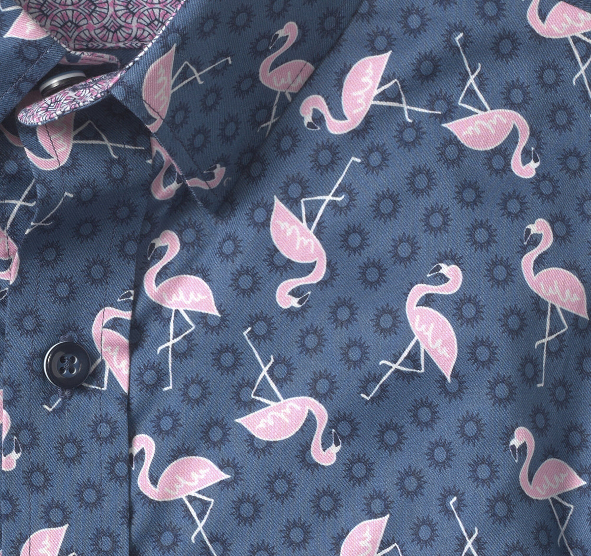 Johnston Murphy Men's Printed Short-Sleeve Shirt
