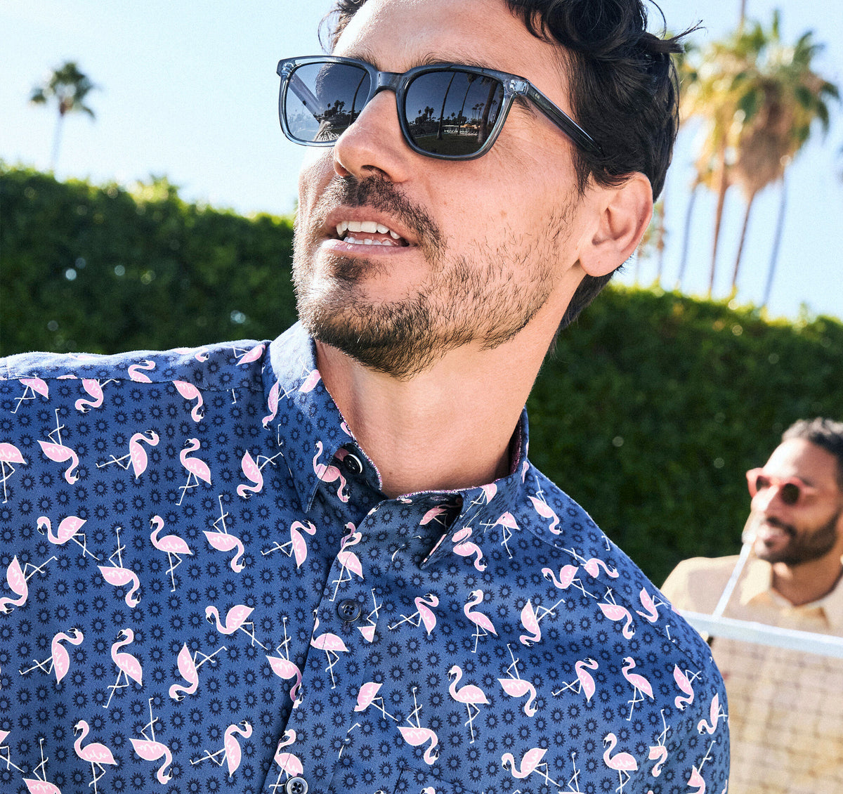 Johnston Murphy Men's Printed Short-Sleeve Shirt