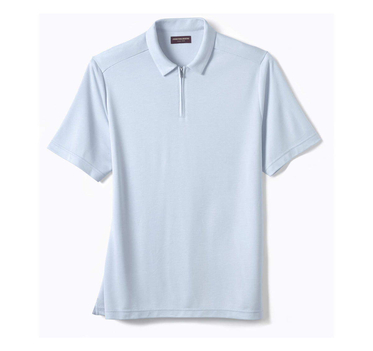 Johnston Murphy Men's Vintage Birdseye Zip Polo