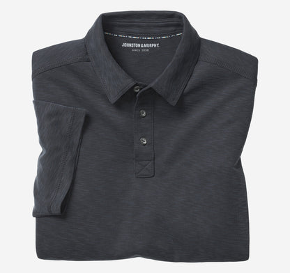 Johnston Murphy Men's Vintage Slub Polo