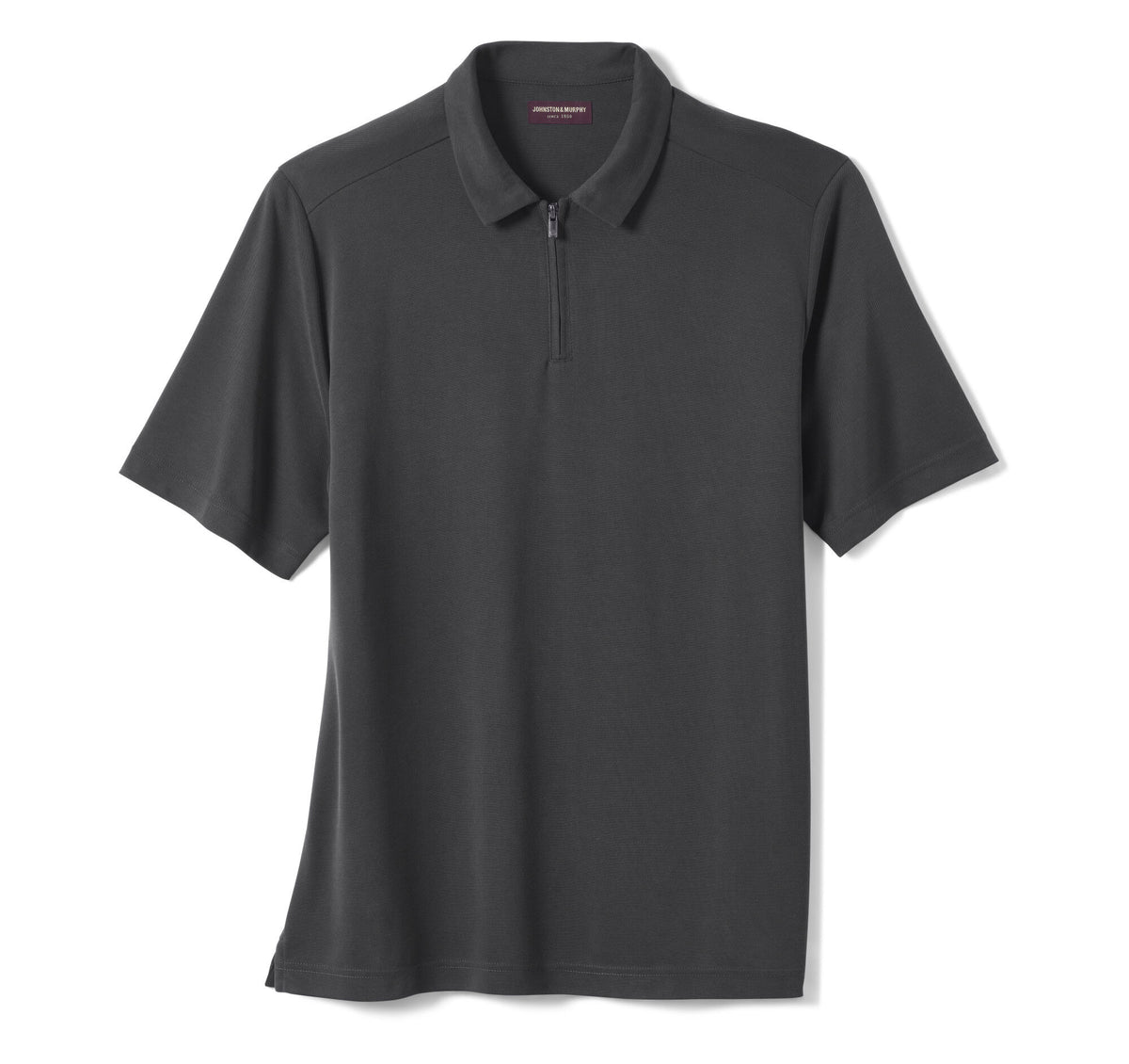 Johnston Murphy Men's Vintage Birdseye Zip Polo