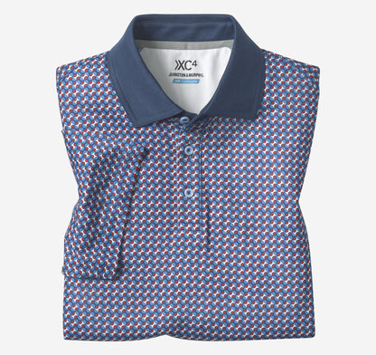 Johnston Murphy Men's XC4® Performance Solid-Collar Print Polos + Cool Degree™