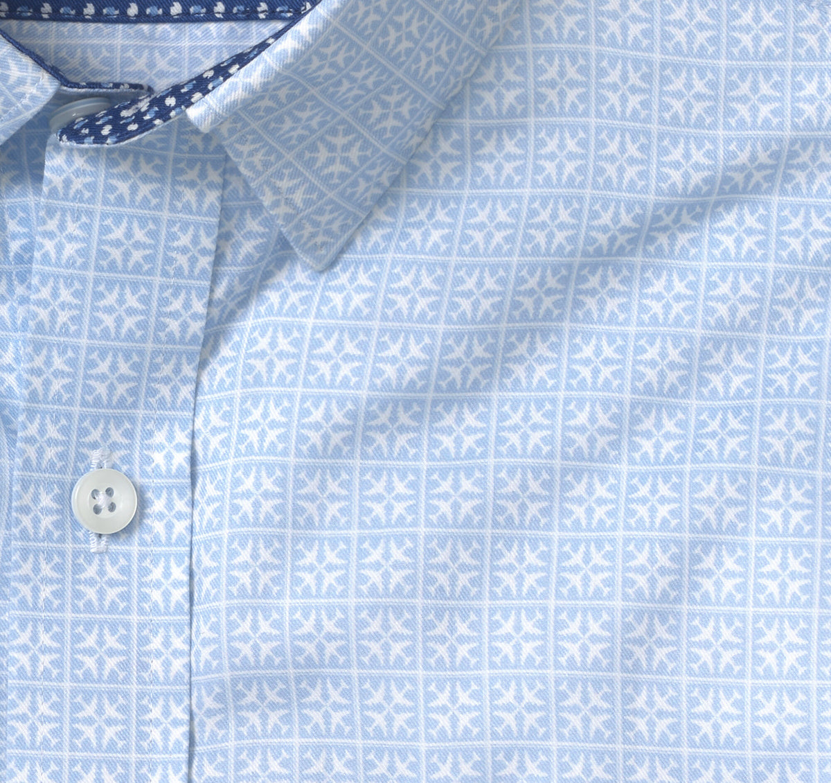 Johnston Murphy Men's Printed Short-Sleeve Shirt