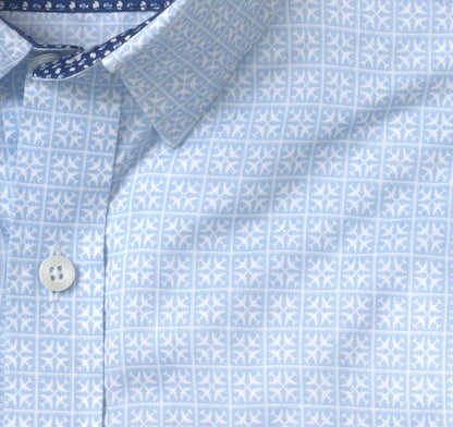 Johnston Murphy Men's Printed Short-Sleeve Shirt