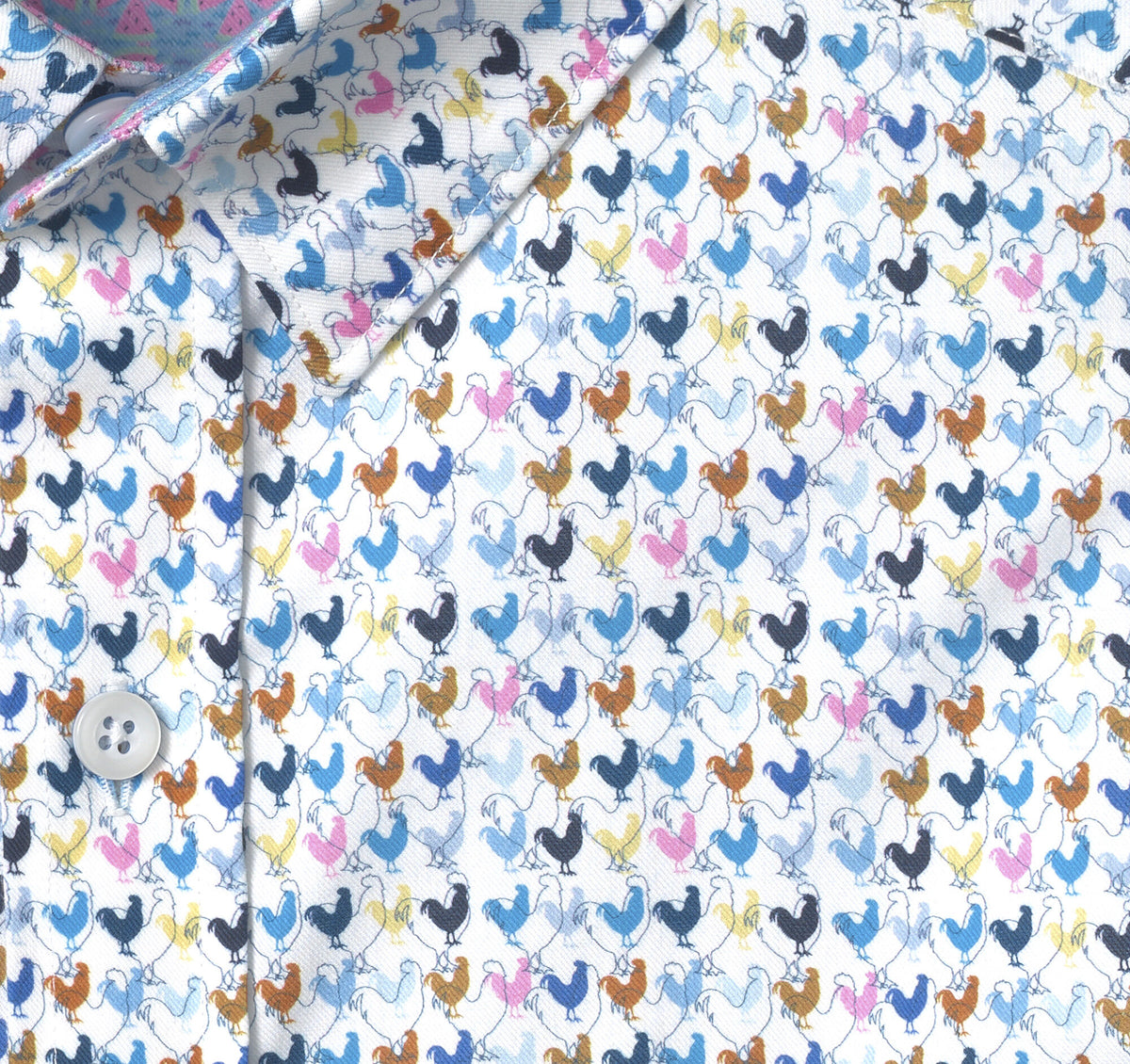 Johnston Murphy Men's Printed Short-Sleeve Shirt