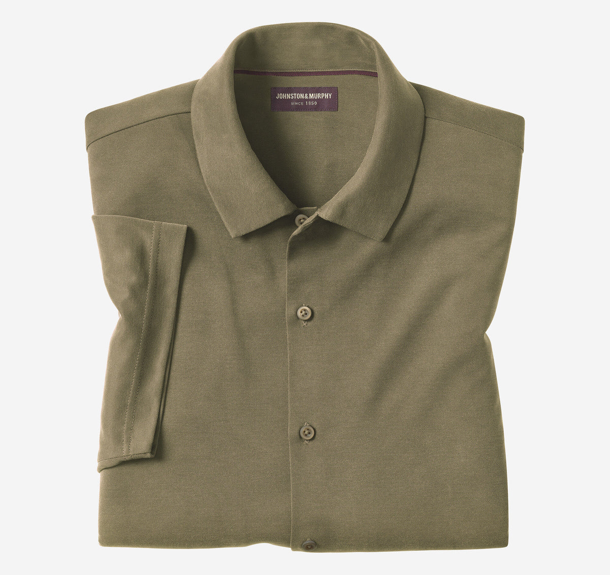 Johnston Murphy Men's Vintage Birdseye Button-Front Shirt