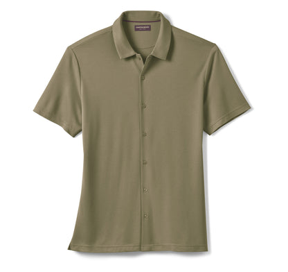 Johnston Murphy Men's Vintage Birdseye Button-Front Shirt