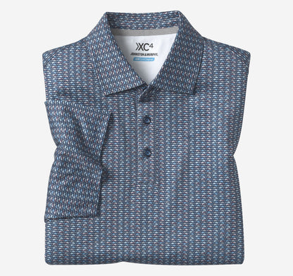 Johnston Murphy Men's XC4® Performance Print Polos + Cool Degree™
