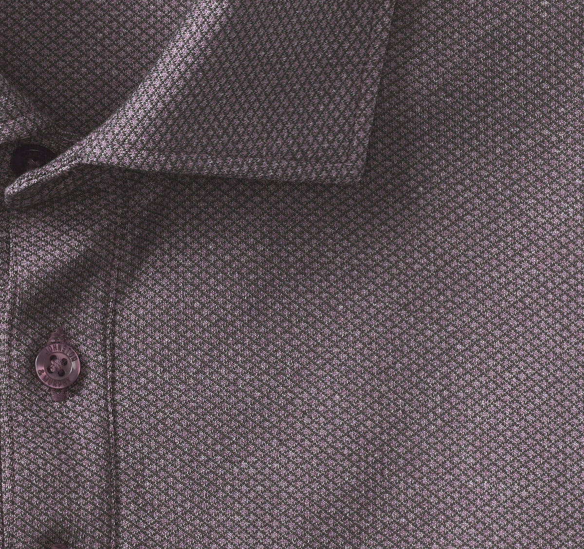 Johnston Murphy Men's Knit Jacquard Long-Sleeve Polo