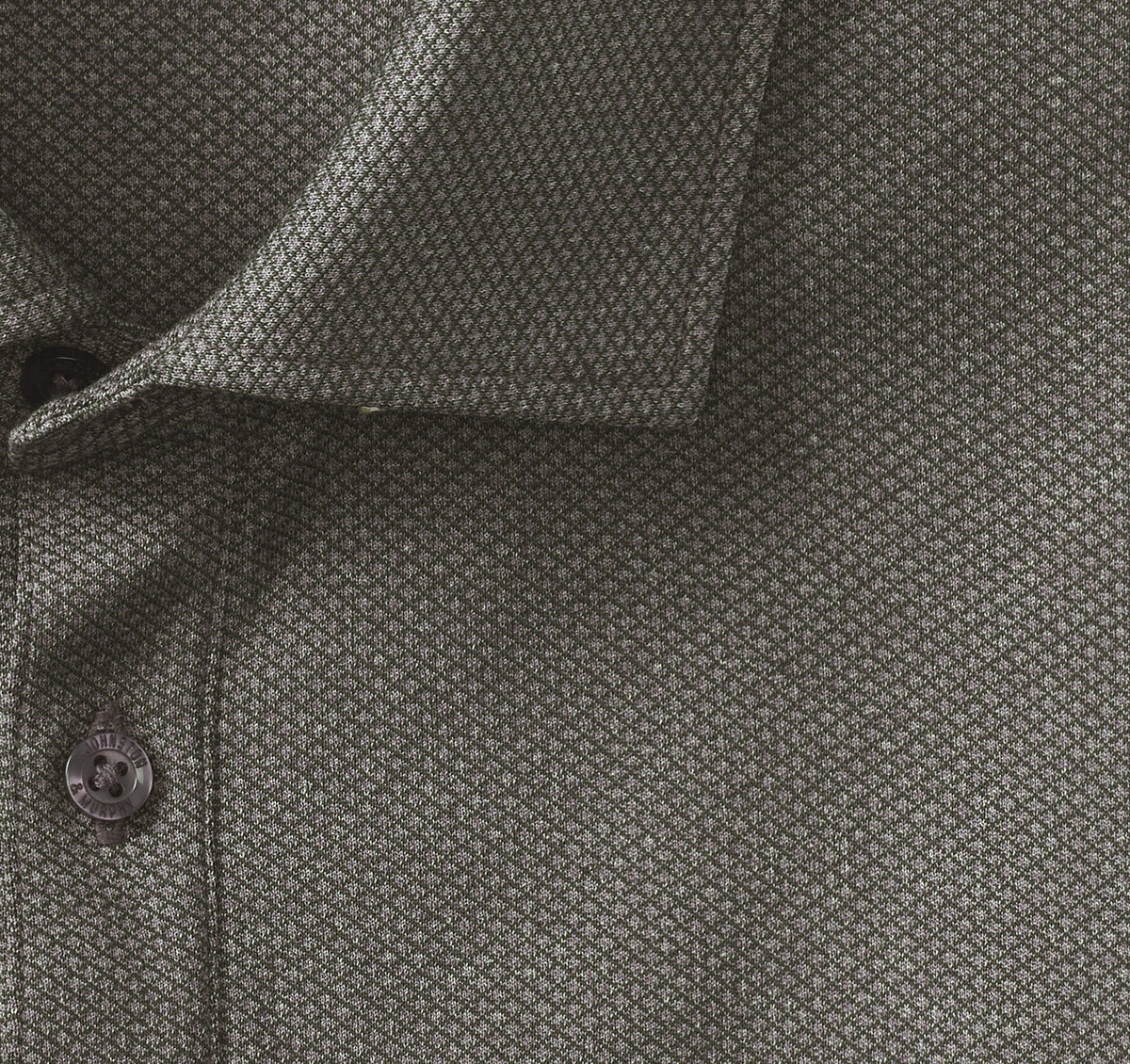 Johnston Murphy Men's Knit Jacquard Long-Sleeve Polo