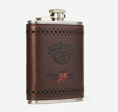 Johnston Murphy Men's Jack Daniel’s x J&M 175th Leather-Wrapped Flask
