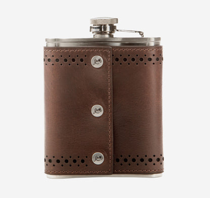 Johnston Murphy Men's Jack Daniel’s x J&M 175th Leather-Wrapped Flask
