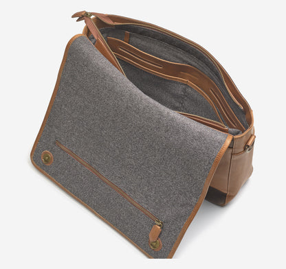Johnston Murphy Men's Rhodes Messenger Bag