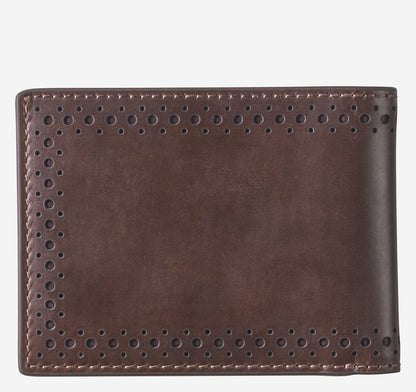 Johnston Murphy Men's 175th Anniversary Colorblocked Billfold Wallet