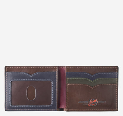 Johnston Murphy Men's 175th Anniversary Colorblocked Billfold Wallet