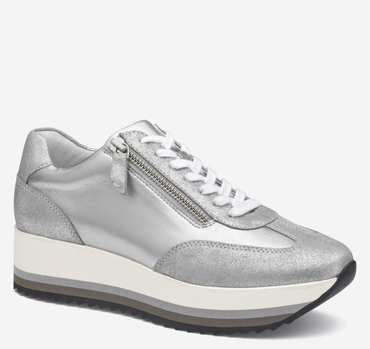 Johnston Murphy Women's Gracie Side-Zip Lace Up