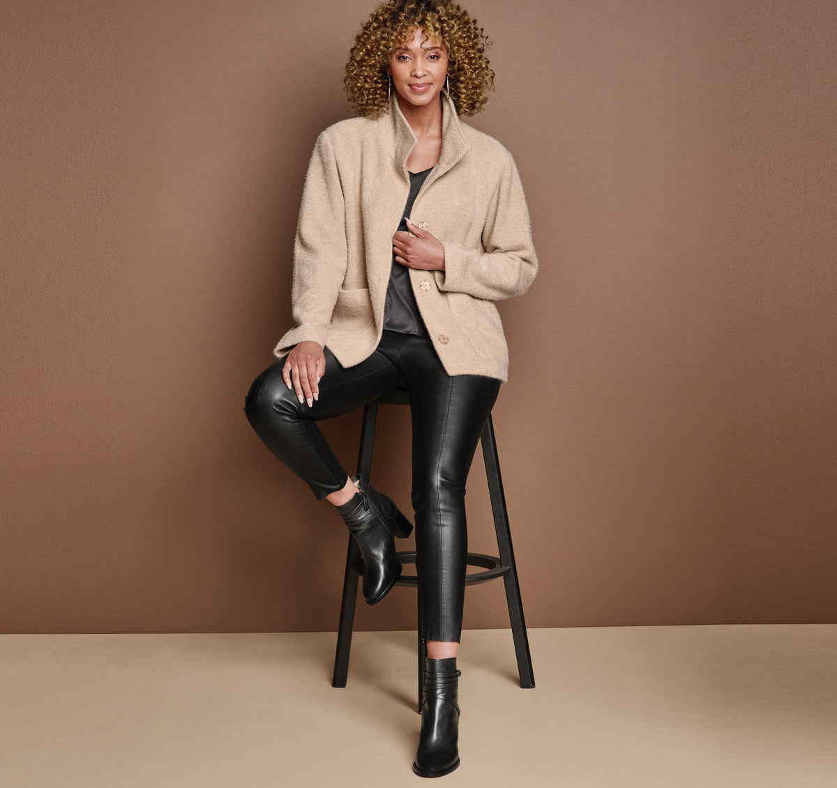 Johnston Murphy Women's Eyelash Jacket