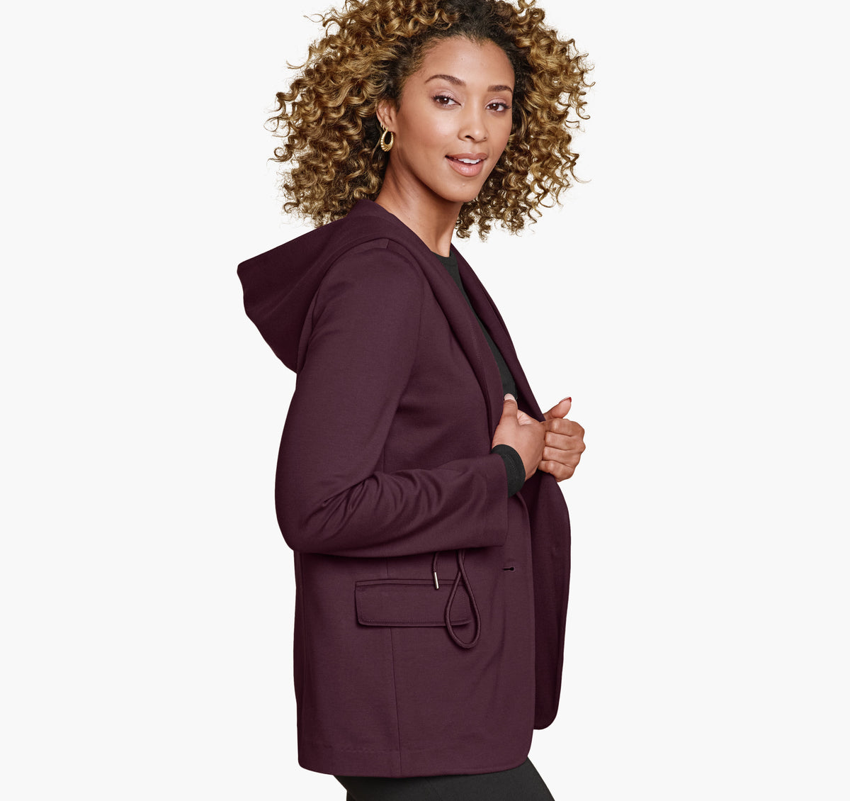 Johnston Murphy Women's XC Flex® Shawl-Collar Blazer with Hood