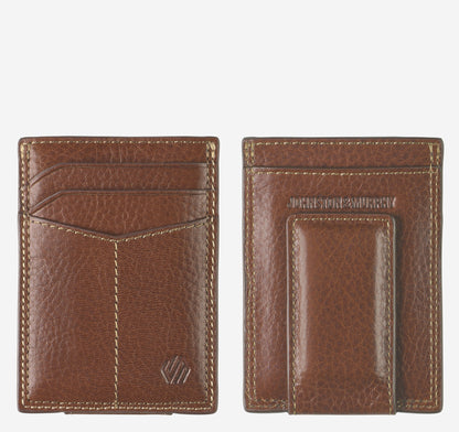 Johnston Murphy Men's Double-Contrast Stitch Front Pocket Wallet