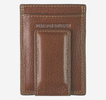 Johnston Murphy Men's Double-Contrast Stitch Front Pocket Wallet