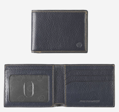 Johnston Murphy Men's Double Contrast Stitch Billfold Wallet