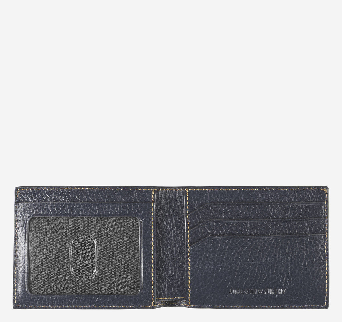 Johnston Murphy Men's Double Contrast Stitch Billfold Wallet